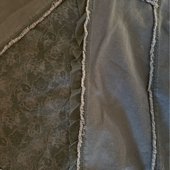 H&M Dark Navy Panelled A-Line Skirt - Picture 9 of 9